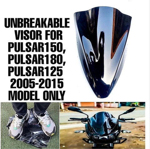 Pulsar 125 Pulsar 150 Windshield W A Traders Bajaj Pulsar Visor