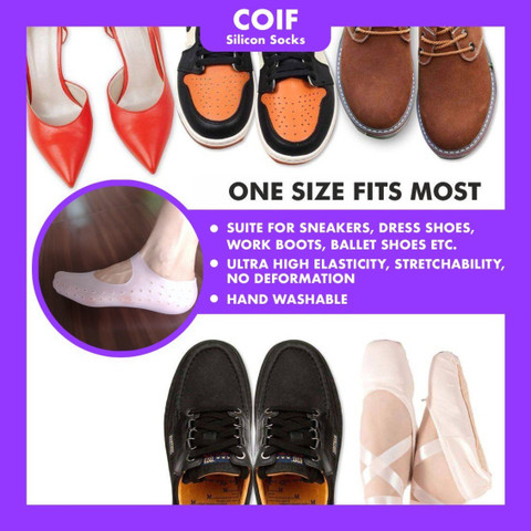 COIF Silicon Slipper for Dry-Rough Skin-Heel Cracks Repair