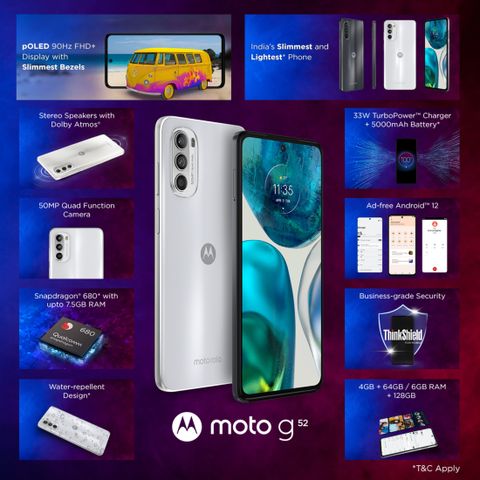 MOTOROLA g52 (128 GB Storage, 6 GB RAM) Online at Best Price On