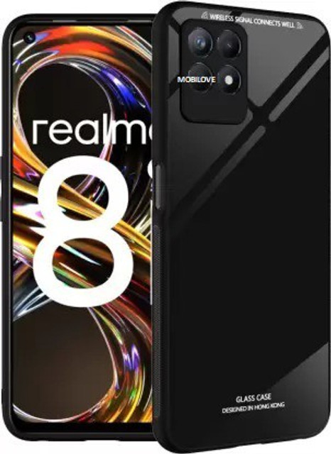 MOBILOVE Back Cover for Realme 8i Narzo 50 4G Luxury Toughened