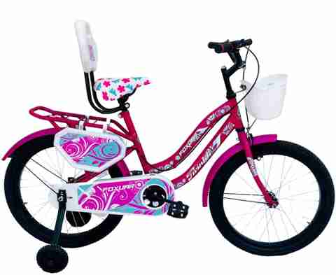 FOXGLOVE TWINKLE 16 INCH PINK STEEL FRAME TUBELESS TYRE FOR AGE