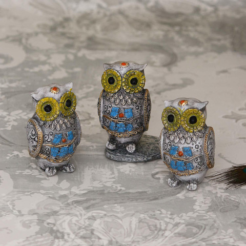 Flipkart SmartBuy Polyresin Owl Family Set Decorative Showpiece