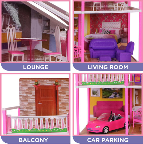 doll house with balcony