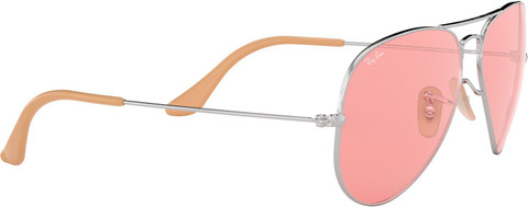 Buy Ray-Ban Aviator Sunglasses Pink For Men Women Online Best