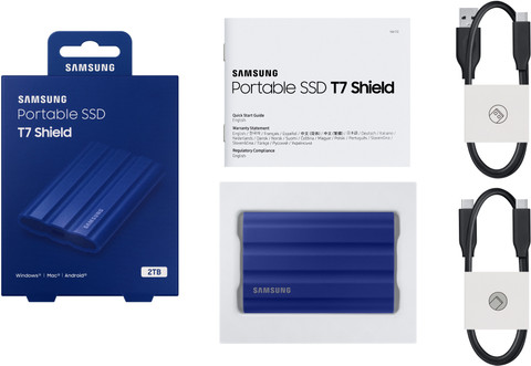 Samsung T7 Shield 2 TB External Solid State Drive (SSD) 1050 MB/s