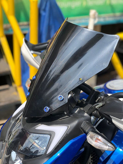 OBEROI'S TRADERS Universal Headlight Visor Glass Wind Deflector