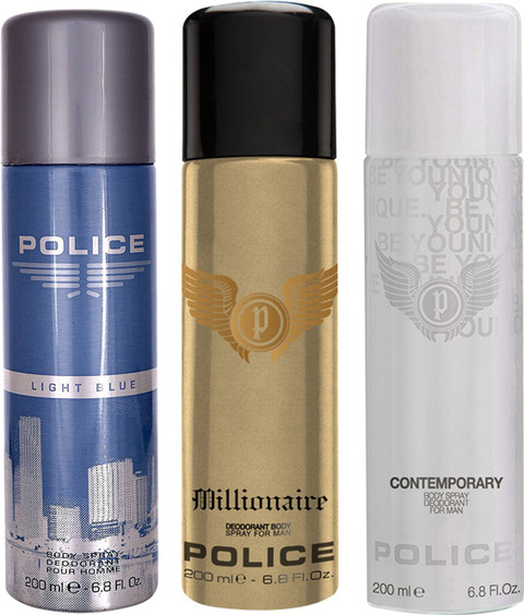 Police Light Blue Millionaire Homme Contemporary Deodorant