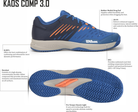 WILSON Kaos Comp 3.0 Tennis Shoes For Men - Buy WILSON Kaos Comp