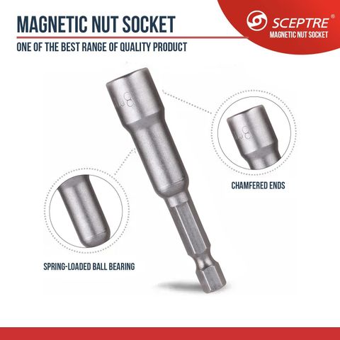 セツ。様 お取り置き 5点 Sceptre Hex Magnetic Power Nut Driver Drill Bit Socket 8mm (5 Pcs