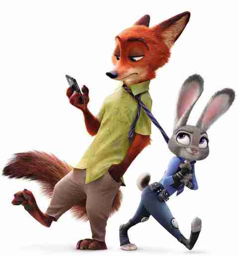 Poster Movie Zootopia Judy Hopps Nick Wilde sla847 (Large Poster