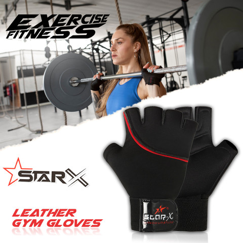 STARX Black Mustache and Shades Kit Bag with Gloves Fitness