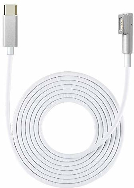 microware USB C Type C to Mag-safe L-Tip Power Adapter Cable for Mac Book  Mac Book Air 85 W Adapter