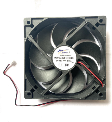 DHRUV-PRO 12 V Dc Cabinet Fan 4-Inch Square (120*120*25 MM