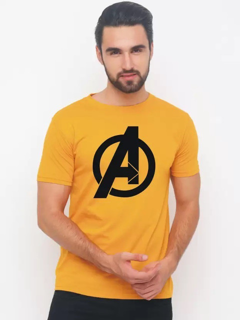 JERKYN Printed Men Round Neck Yellow T-Shirt Buy JERKYN Printed