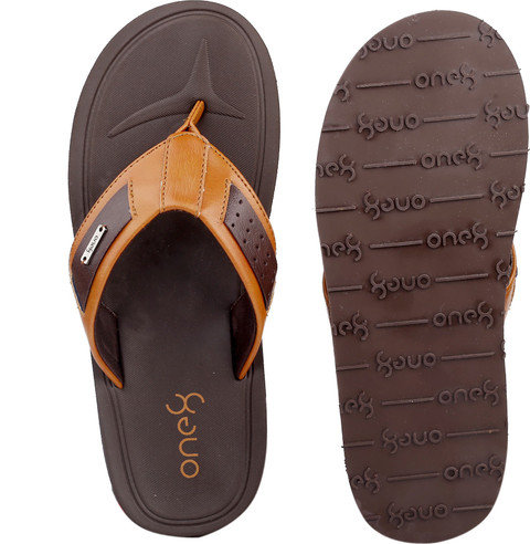 [新品］ SLIPPER ブラウン one8 Men Select By Virat Kohli Men's Slip-on Chappals