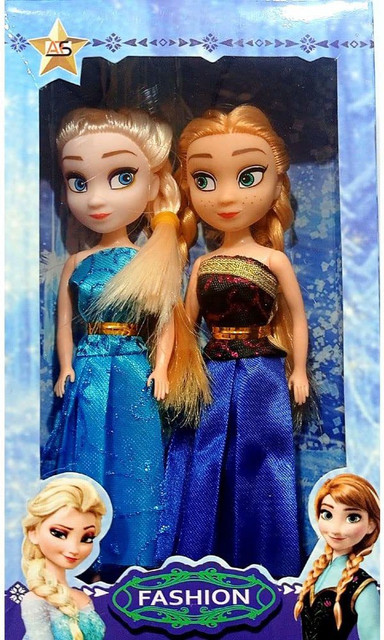 K A Enterprises Princess Dolls Girls/Kids Frozen Sisters Pack of  Dolls, Multicolor