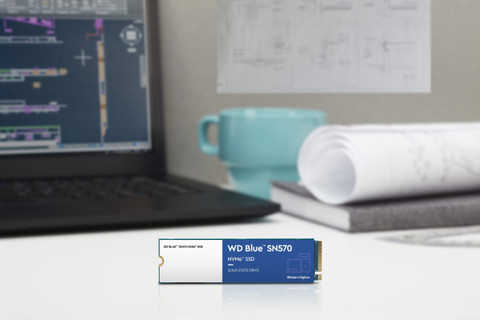 WESTERN DIGITAL WD Blue NVMe SN570 500 GB Laptop, Desktop Blue