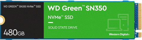 WESTERN DIGITAL WD Green Nvme SN350 480 GB Desktop, Laptop Green