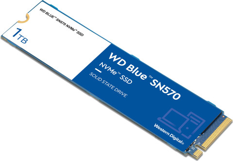 WESTERN DIGITAL WD Blue NVMe SN570 1 TB Laptop, Desktop Blue