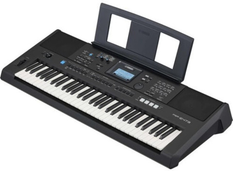 YAMAHA PSR E- 473 + CARRY CASE + DOUBLE PIPE STAND + LED LIGHTS