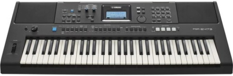 YAMAHA PSR E- 473 + CARRY CASE + DOUBLE PIPE STAND + LED LIGHTS
