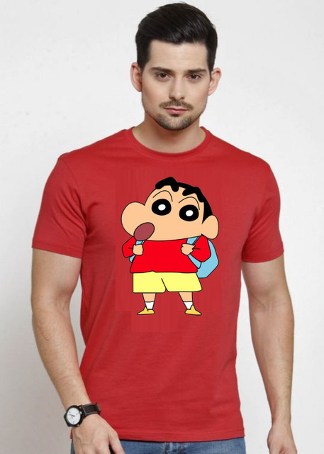 ELEGANT FOX Graphic Print Men Round Neck Red T-Shirt Buy ELEGANT