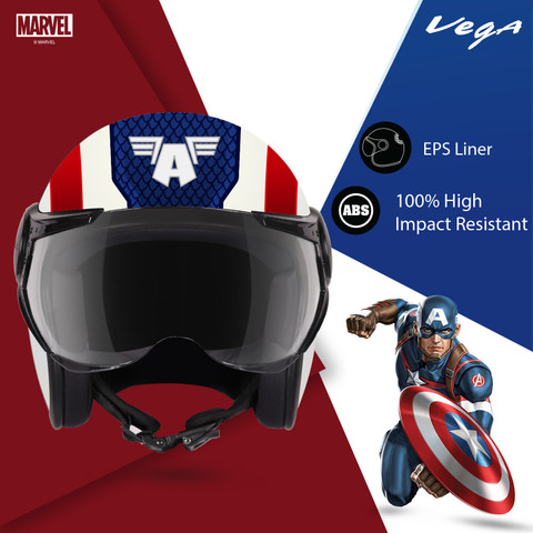 Motorcycles Royal Enfield Captain America Edition VEGA Jet Marvel