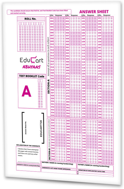 Educart NEET Mock Test 2022 ABHYAAS Series 1 (Paper 1-10) With OMR ...