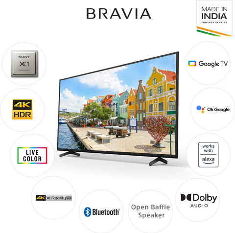 SONY Bravia X74K 108 cm (43 inch) Ultra HD (4K) LED Smart Google TV