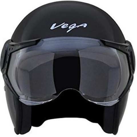 VEGA Jet Girls/Women W/Visor Black Helmet-L Motorbike Helmet Buy