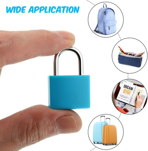 WunderVoX Plastic Coated Padlock Travel Luggage Padlocks Lock with  Keys-X3 Padlock