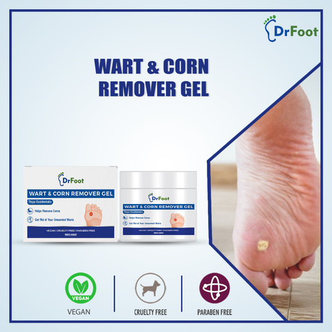 Dr Foot Wart Corn Remover Gel Helps to remove toughest Wart and