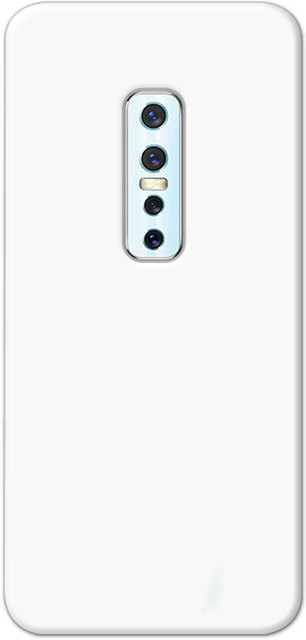 NDCOM Back Cover for Vivo V17 Pro Plain White Printed NDCOM