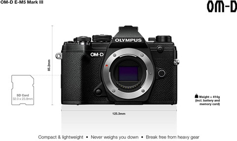 OLYMPUS ＯＭ−D E-5Mⅲ Buy Olympus OM-D E-M5 Mark III Body Black Online at Low