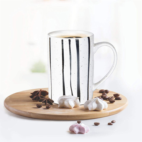 TREO Artisan Ceramic, 1 Piece, 400 ml, Black Strips | Coffee | Tea | Milk  Ceramic Coffee Mug Price in India - Buy TREO Artisan Ceramic, 1 Piece, 400  ml, Black Strips |