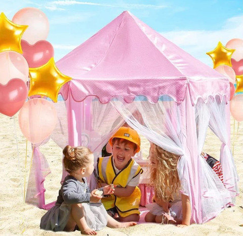 JMdSports Princess Castle Tent House For Kids Jumbo Size Tent