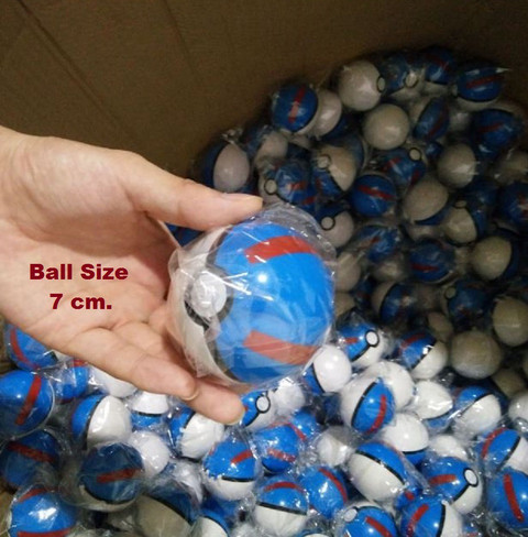 Delite PokeMon Multi Color Poke Ball with Tiny Toy figure inside