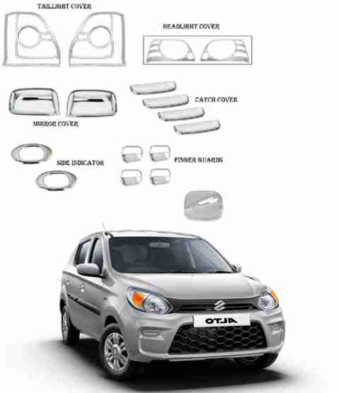 SNTP Exterior Chrome Accessories Combo Kit For Alto 800 T-3