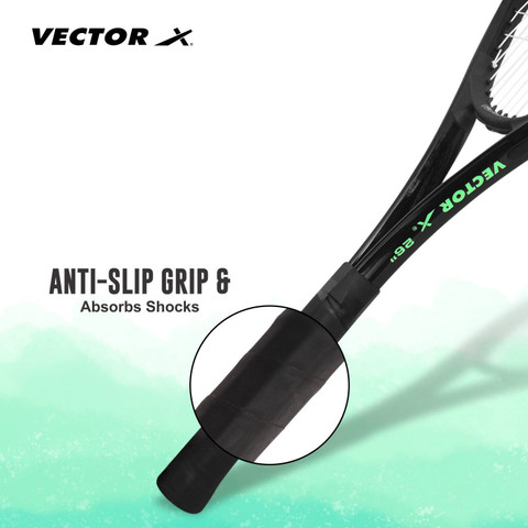 Raquette Badminton Vector X VXT-520 Strung Tennis Racquet | Strung | Lightweight | Heavy Construction | Shock Absorption Effect|Strong Impact Resistance | Head Shape: Oval Shape Raquette De Tennis