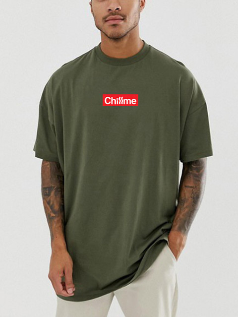 SM Choice Printed Men Round Neck Dark Green T-Shirt - Buy SM