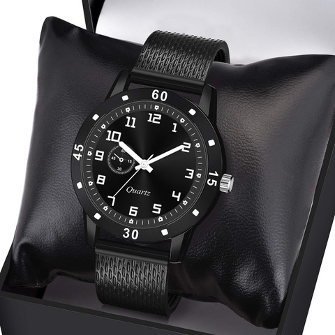 Marclex Stylish Branded All Black Color New Model Analogue