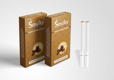 Smoky Herbals Clove Flavour 100% Tobacco & Nicotine Free Cigarette ( Pack  of 2 ) Smoking Cessations Price in India