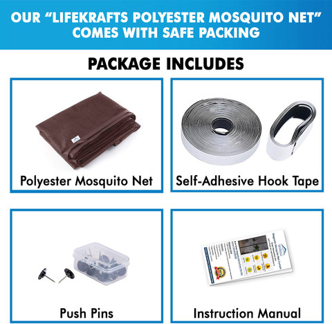 Lifekrafts Magnetic Door Mosquito Net Screen 220cm Height x 100cm