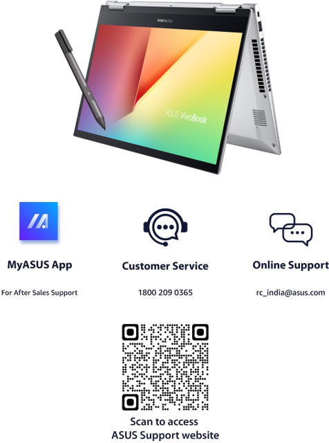 ASUS VivoBook Flip 14 (2021) Touch Panel Intel Core i3 11th Gen