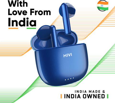 Mivi DuoPods F40 with 50 Hrs Playtime I13mm Drivers|Made in India| Deep  Bass Bluetooth Gaming