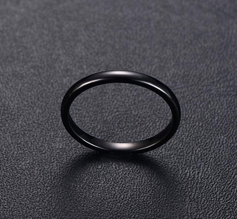 Sorellaz 2mm Black Metal Ring Price in India Buy Sorellaz 2mm
