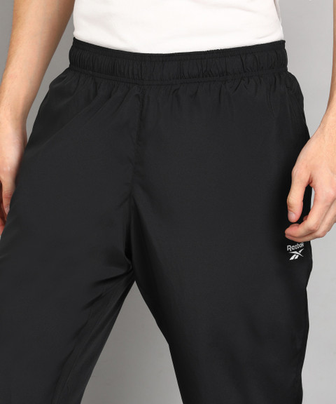 REEBOK Solid Men Black Track Pants - Buy REEBOK Solid Men Black