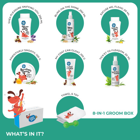 Captain Zack The Lhasa Apso Groom Box Pet Spa Kit Price in India - Main Image