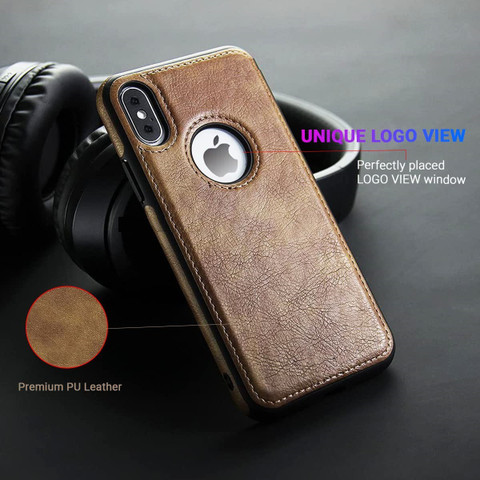 ClickAway Back Cover for Apple Iphone XS Max Luxury Leather