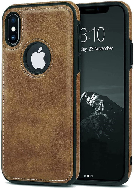 ClickAway Back Cover for Apple Iphone XS Max Luxury Leather